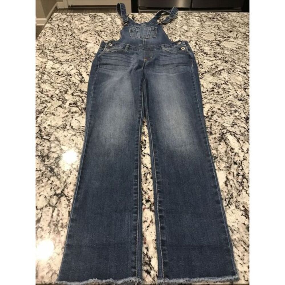 Jessica Simpson Women's‎ Stretch Skinny Denim Overall XS 30x26 Ankle Length